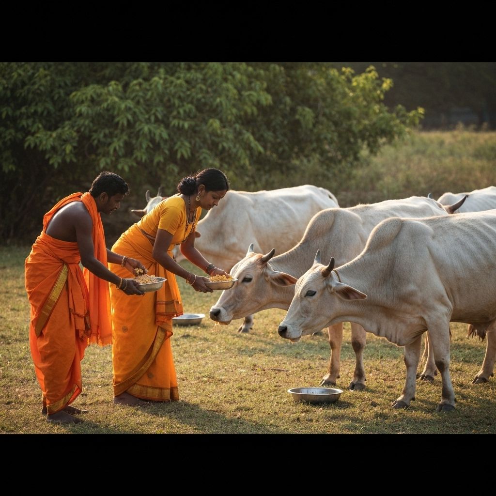 Serve People and Cows During Pitru Paksha